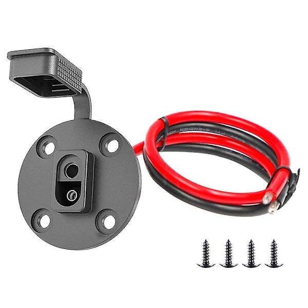 SAE-kontakt, solcellsvänlig väderbeständig SAE-uttag för sidovägg, SAE-kabel snabbkoppling för panelmontering, universell infällbar kontakt för solcellsgenerator...
