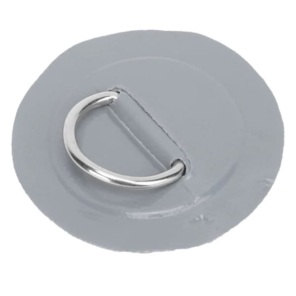 QD-4 st PVC-patch elastisk rebsæt D-ring patch bungee rebsæt rustfrit stål D-ring pude grå