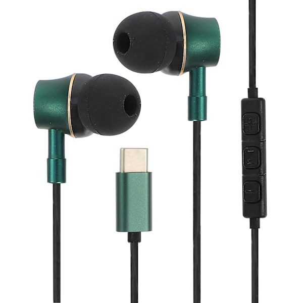 USB-C Hörlurar Ergonomisk Trådbunden Kontroll In-ear Brusreducerande Headset