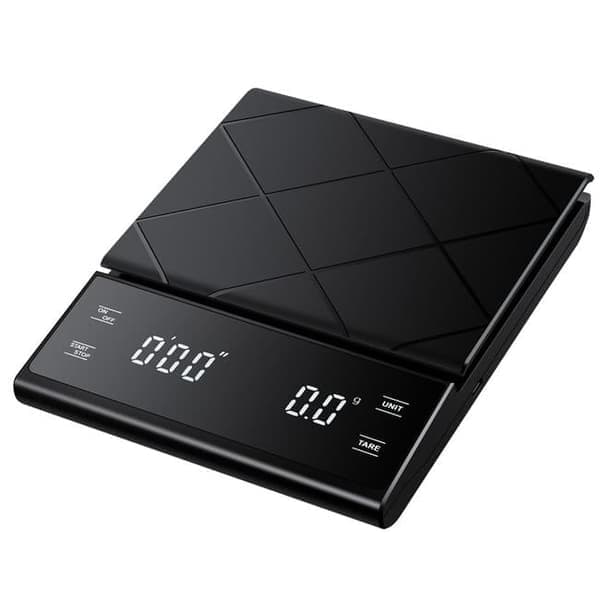 5 kg/0,1 g kaffevægt med timer USB-opladning