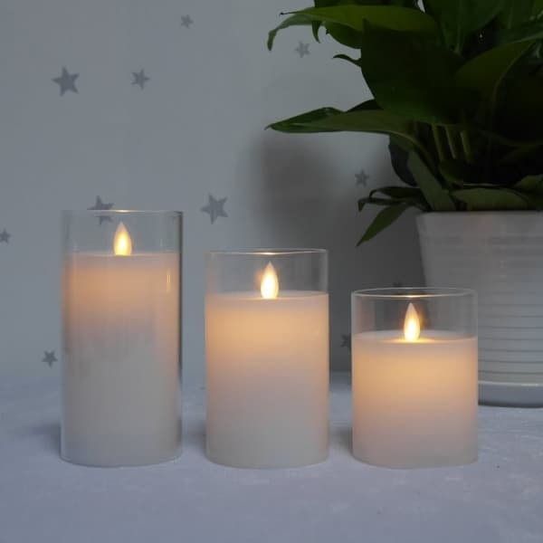 3 st LED Blockljus - Transparent_qq
