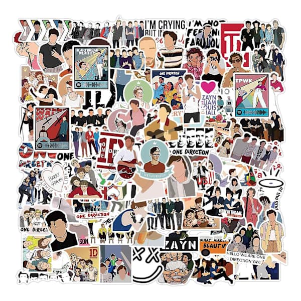 100 One Direction Doodle-klistremerker