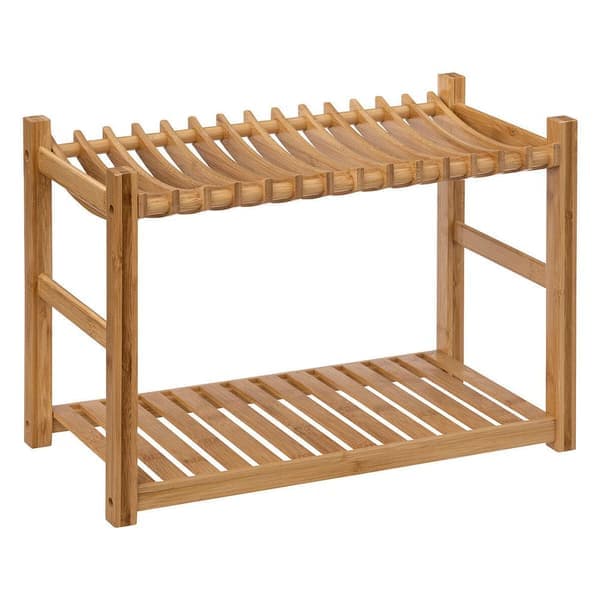 Diskställ - Bambu - 2 Våningar