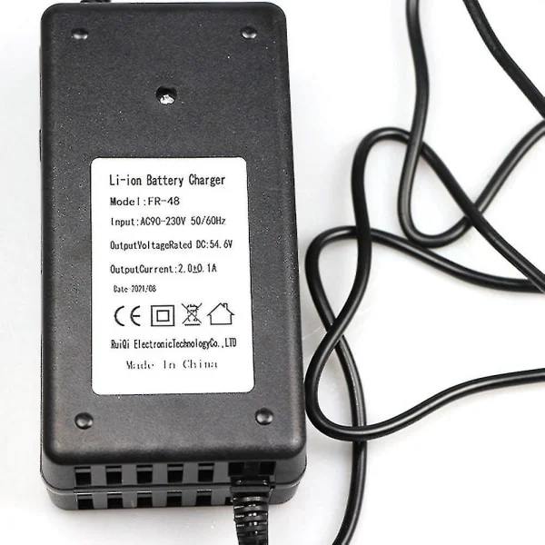 CNE DC 54.6V 2A E-scooter Batteriladdare Adapter För