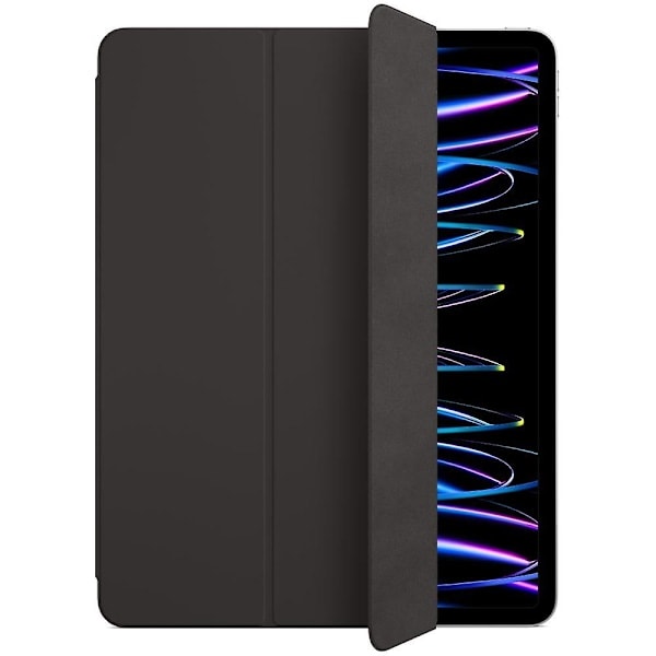 [QD] Officiellt Apple iPad Pro 12.9 (3:e, 4:e, 5:e, 6:e generationen) Smart Folio Flip Fodral - Svart