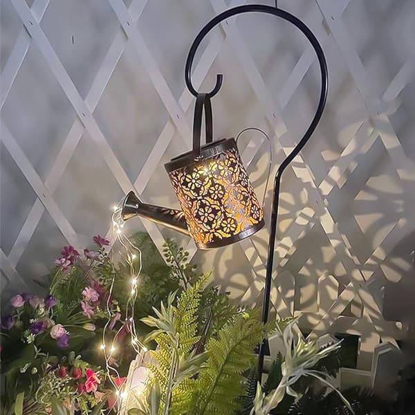 Vandkande med LED-lys - Havebelysning Brons gold