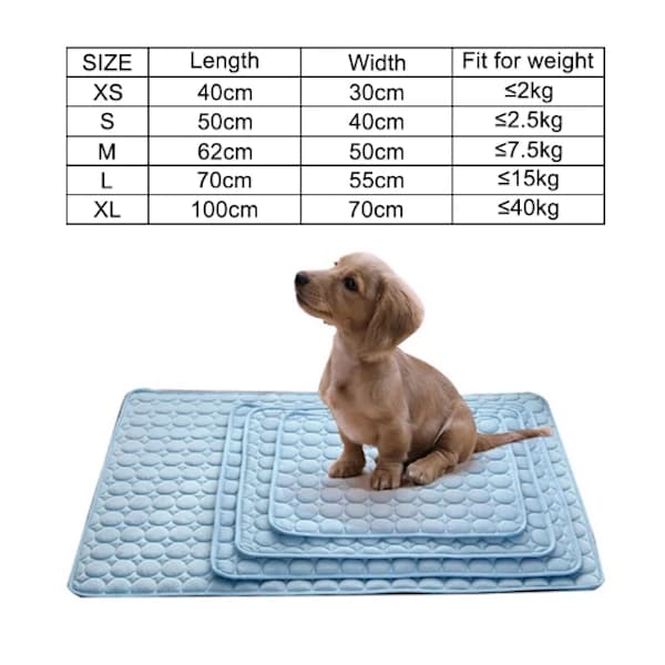 QD-Hundkylmatta sovande kylplatta Blå S (50*40cm)
