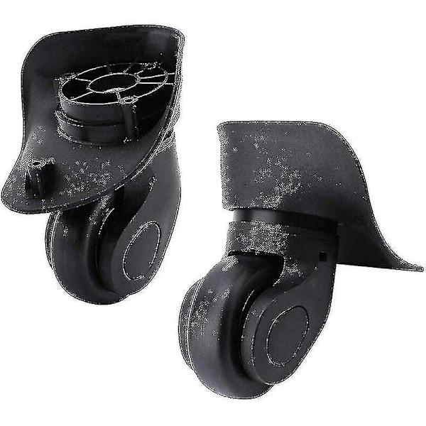 \"QD\" Universal Stille Erstatningshjul i Gummi for Koffert, Tung, Passer Samsonite Platinium