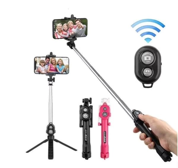 Selfiestick / tripod mobilstativ med bluetooth fjernkontroll