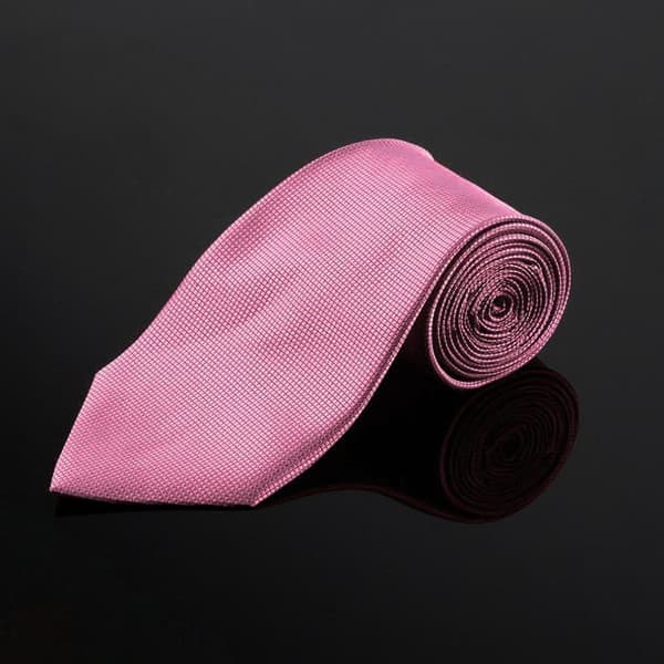 Kostymtilbehør | Slips + Lommetørkle + Mansjettknapper - Rosa