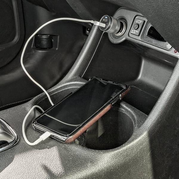 2-vägs USB-laddare Typ A + C 12V/24V 3100mA
