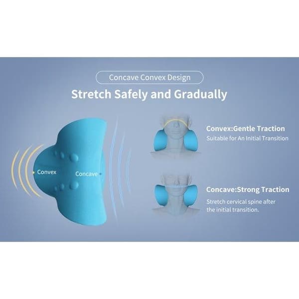 Neck Stretcher - Stretches Neck Muscles - Against Neck Pain Blå blue