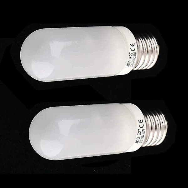 2-pack 250W 220-240V E27 (standard Edison-skruv) frostade halogenlampor