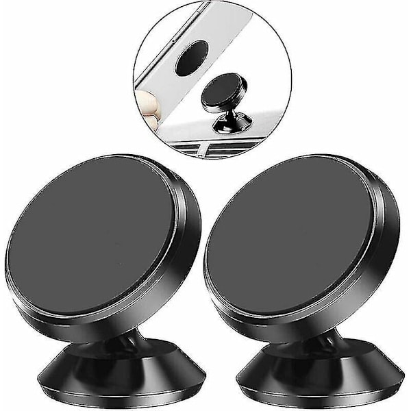 [QD] Biltelefonhållare, [2-pack] Universal Biltelefonhållare 360 Graders Rotation Hög Kvalitet