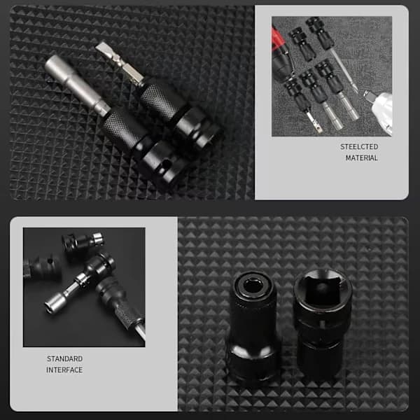 Impact Driver Bit Adapters - 1/2 to 1/4 \" Socket Adapter - Precision Accessories for Ratchets, Screwdrivers and More - Heavy Duty and Versatile