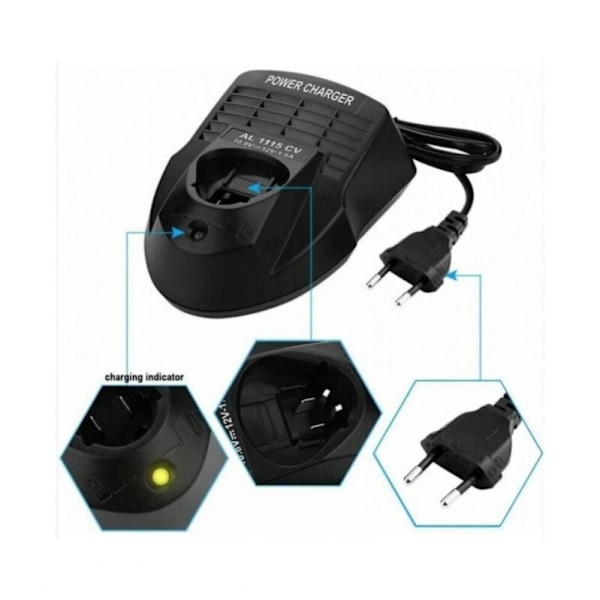 Lader for Bosch 10.8V-12V AL1115CV hurtiglader (EU-plugg)(f2)