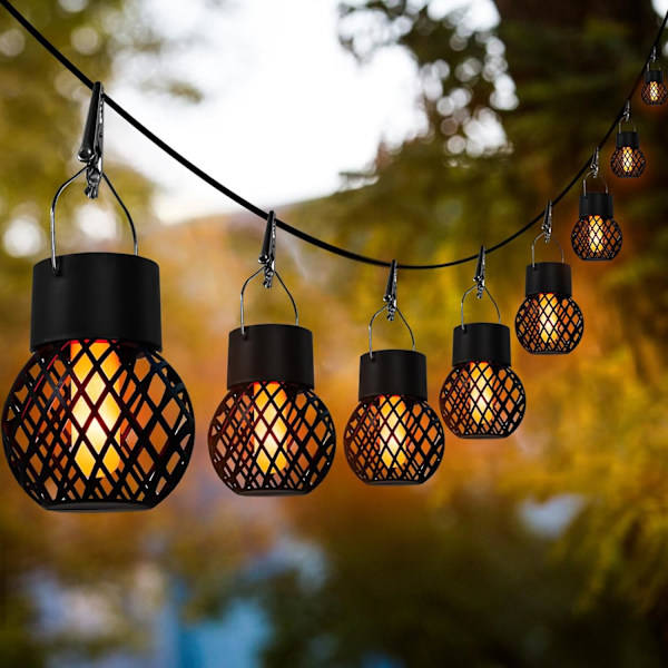 Solcellslampor för Utomhusbruk, 8-pack Solcellslampor för Trädgård, 8 LED Solcellslampor Utomhusbelysning IP65 Vattentät