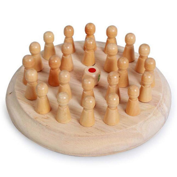 Oulensy Barnkalas Trä Memory Match Stick Schackspel Kul Block B