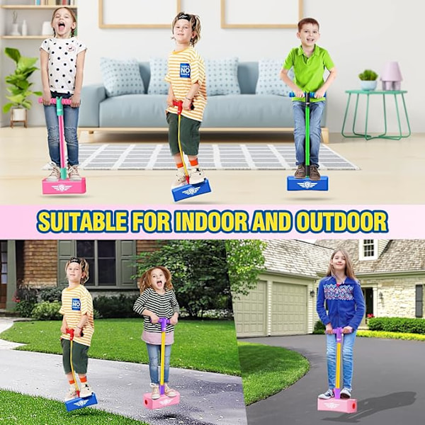CG Pogo Jumper for Barn 3-12 år, Skum Pogo Stick for å Fremme Vekst og Utendørs Moro{F2}