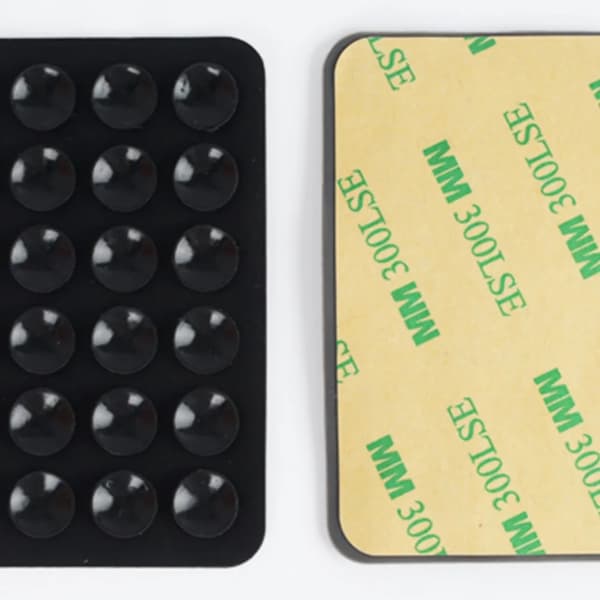 Silikonsugekopp for mobiltelefonfeste med selvklebende bakside, universell ladeholder Green