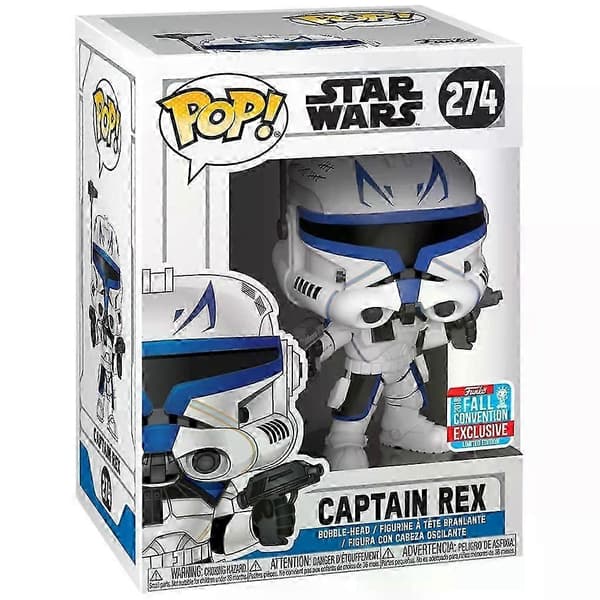 Funko POP Star Wars Kaptajn Rex 274# Vinylfigur Efterårskonvention Eksklusiv Comic Con Samling Begrænset Udgave Model Legetøj 274 A