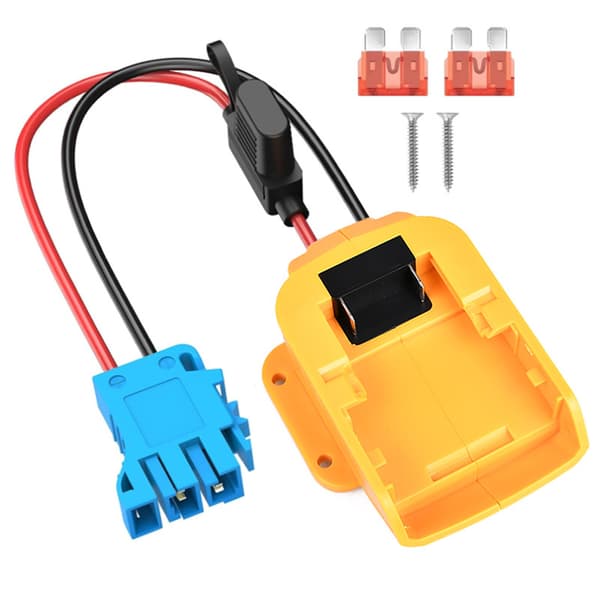 Batteriadapter 18V-omvandlare – DIY-kontakt för leksaksbilars elverktyg**Miwochi-version + blå Miwochi version + blue