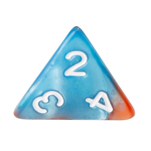7 stk./sæt Akryl Polyhedral Terninger Til TRPG Brætspil D4-D20--Orange{h}