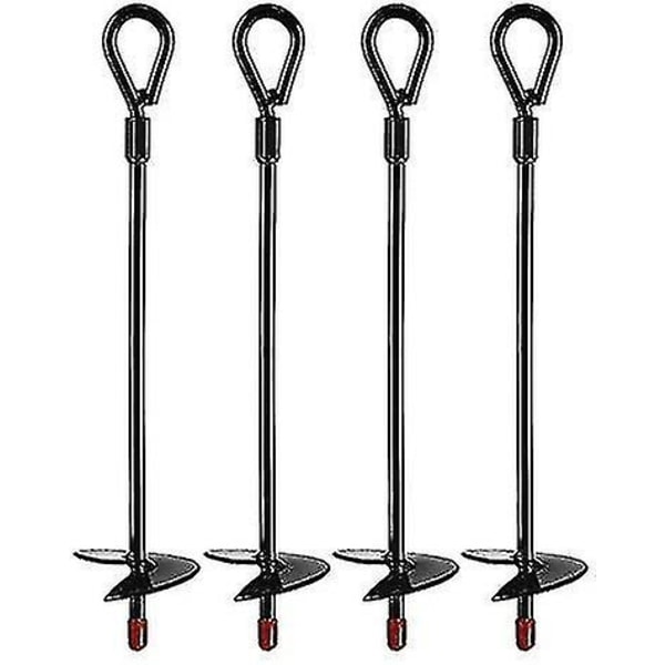 Markankare, Kraftiga Markankare för 15-tums Borrar, Markankare Kit för Tält, Baldakiner, Skydd, Trampoliner och Gungor (4-pack)