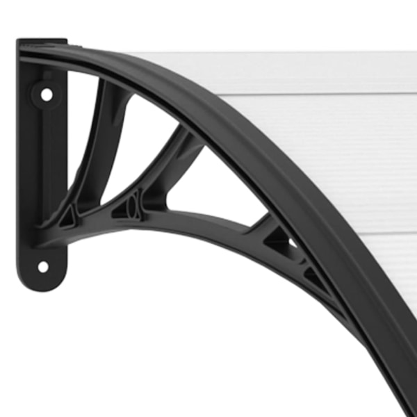 vidaXL Entrétak 120 x 100 cm Black Svart