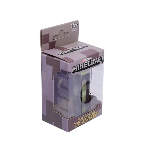 Piksel LED Nøkkelringlys – Oppladbar Mini Lommelykt Spillstil Lampe*Creeper Block* Creeper Block