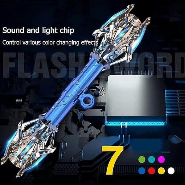 Lightsaber Fidget Spinner, Multifunktionel Dobbelthovedet Udtrækkelig Lightsaber{h} Blue