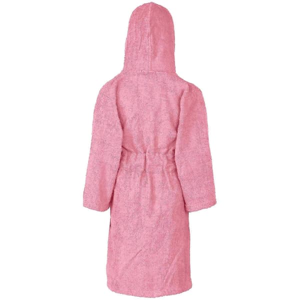 Badehåndkle med hette til barn, 100 % bomullsfrotté badekåpe for gutter og jenter Baby Pink 2-3 Years