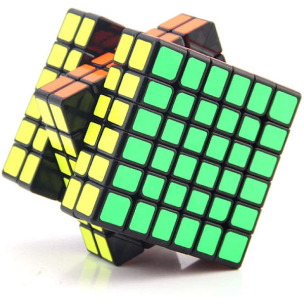 {hw} 6x6 Speed Cube 6 af 6 Stor Speed Cube 6x6x6 Cube Puzzle Spil Legetøj Sort