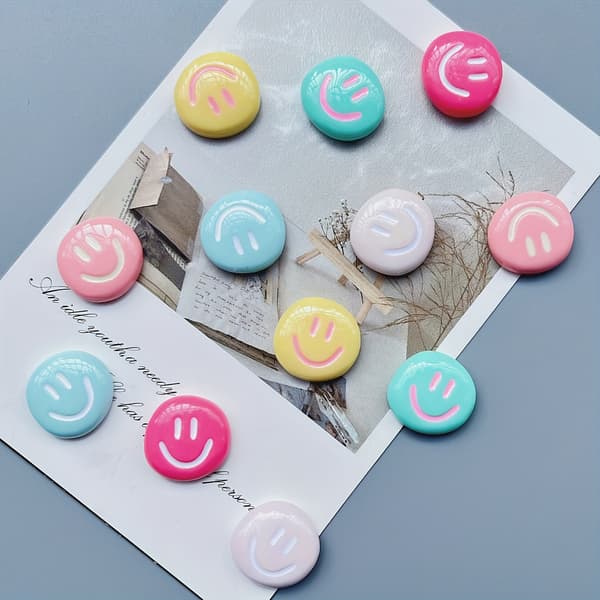 12 stk. søde smil køleskabsmagneter Kawaii dekorative køleskabsmagneter 12pcs