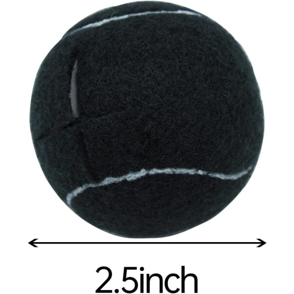 4 tennisbolde til møbelben og gulvbeskyttere, sort