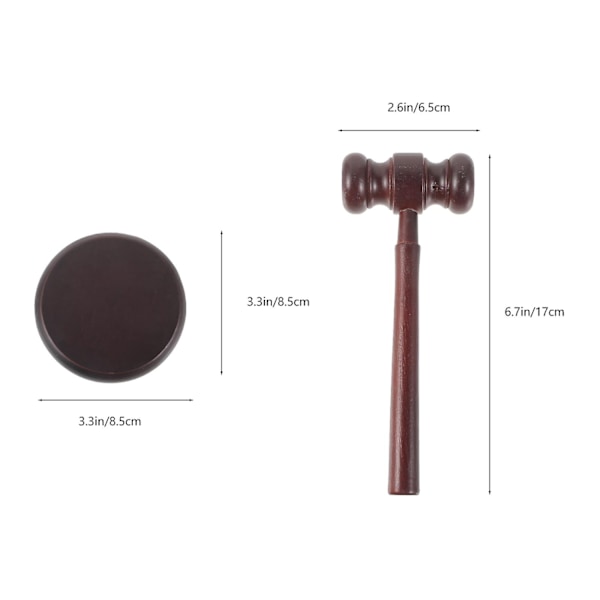 sæt holdbar gavel praktisk advokat dommer hammer auktionarius træ gavel{F2}