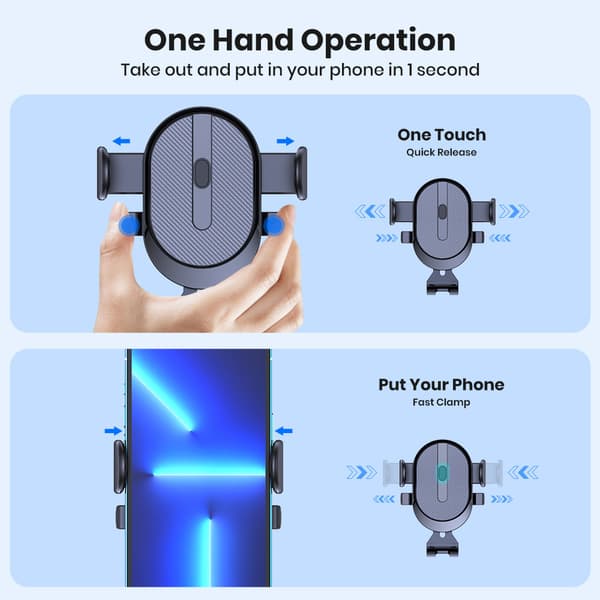 Biltelefonholder – Dashbord- og navigasjonsklipsstativ for smarttelefoner, hjemmeutgave Hook bracket