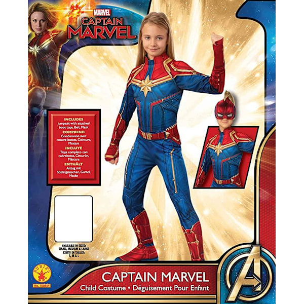 LAPSEN MASKERADIPUKU, CAPTAIN MARVEL Lasten Maskeraddräkt Halloween Monivärinen Messi PSG Home M (170-175 cm)