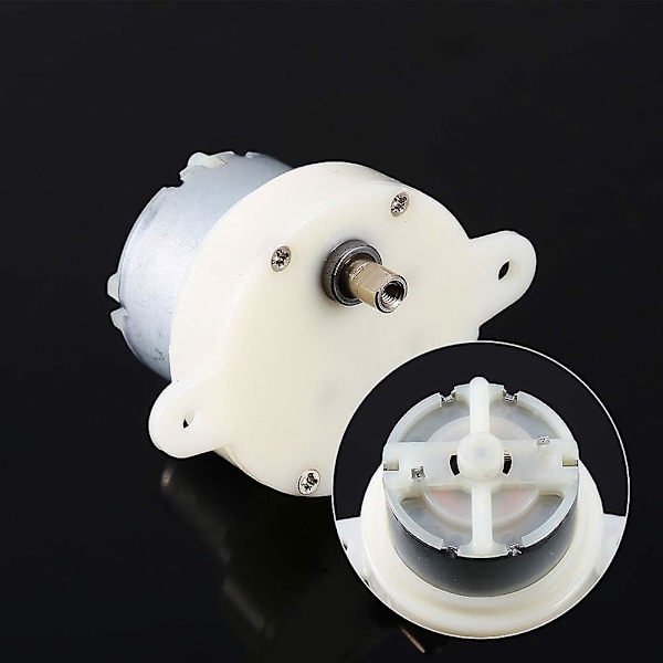 Högvridmoment 12V DC Motor Lågvarvig Elmotor/Växellåda 3rpm 4mm Axel Diameter Mikromotor 1st