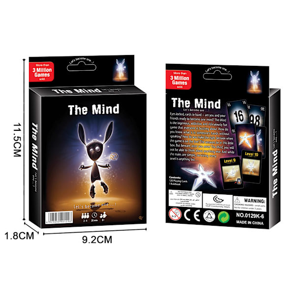 THE MIND -korttipeli – Mind Sync -peli, hauska korttipeli ryhmäjuhliin