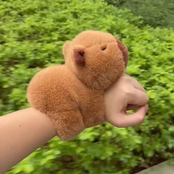 1-pak Capybara Slap Rundt Legetøjs Armbånd Capybara Plys Slap Snap{HH}