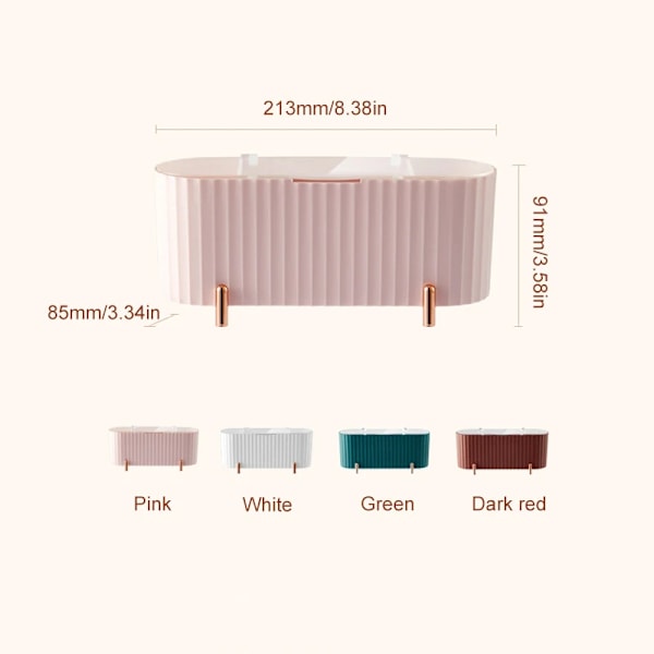 Desktop Kosmetik Opbevaringsboks Støvtæt{F2} white