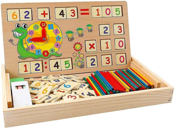 Matematik Lærings Trælegetøj Til Børn 3 4 5 År