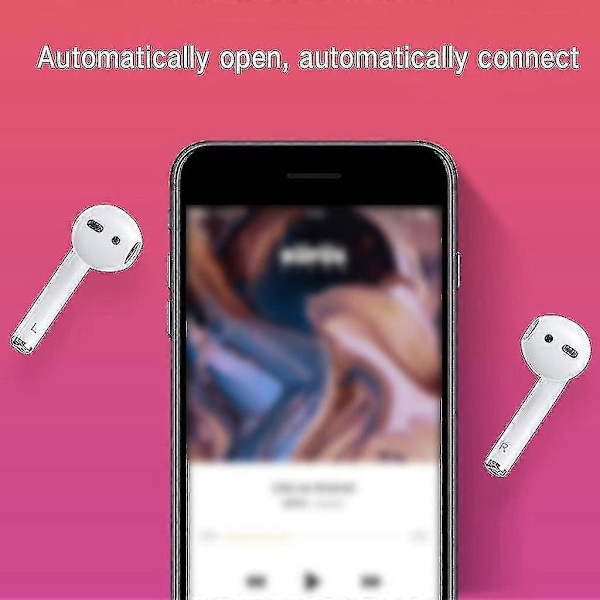 Airpod 2: en generation Trådlösa Hörlurar Vattentäta Bluetooth-kompatibla Hörlurar med Mikrofon