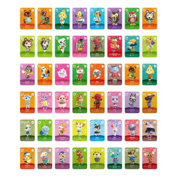 Animal Crossing Amiibo-kort Serie 5 - 48 kort 48PCS 30*22MM