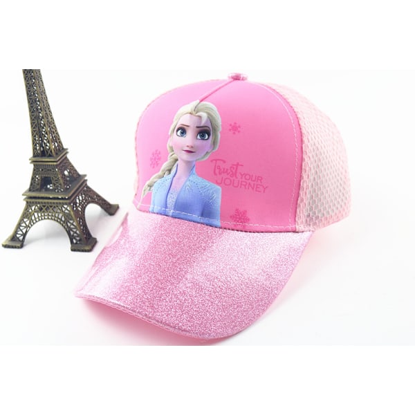 Hatt barn sommarsolskydd mesh hatt tecknad flicka prinsessa mellan och stora barn basebollkeps utomhus duckbill keps