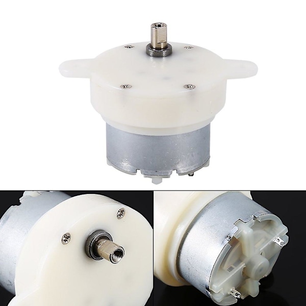 Suurivääntöinen 12 V DC -moottori, pienikierroksinen sähkömoottori/vaihdelaatikko, 3 rpm, 4 mm:n akselin halkaisija, mikromoottori, 1 kpl