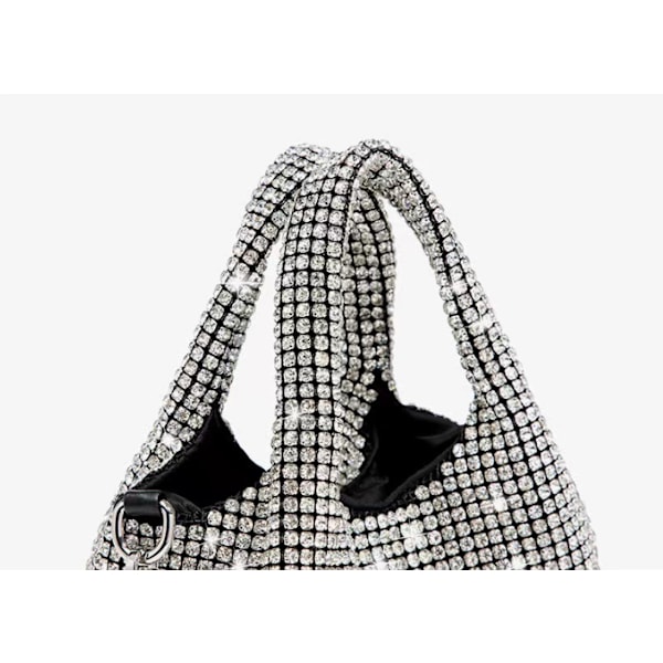 Dam Aftonväskor Strass Handväska Glittrig Crossbody Väska Bröllop Balväska}F2{