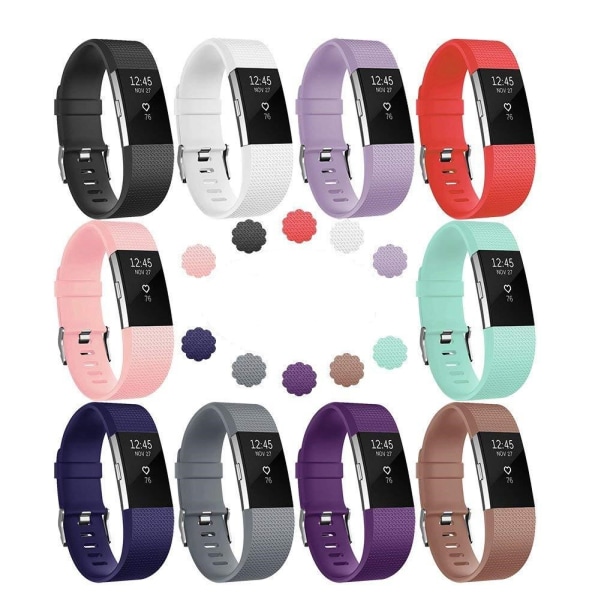 Fitbit Charge 2 armbånd 10-pakning Flere farger (S)
