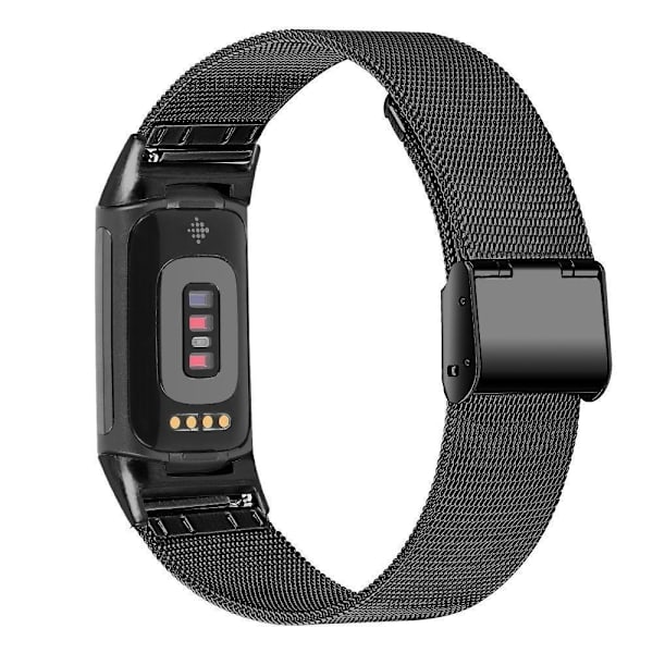 Fitbit Charge 6 5 Milanese Loop urrem i rustfrit stål med silverfärgad